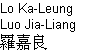 Name in Cantonese, Mandarin, Chinese characters